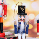 1pc Christmas Decoration 12cm Wood Made Nutcracker Puppet New Year Christ Gw