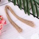 50pc25cm natural brown jute hemp rope twine string cord shank craft making ES