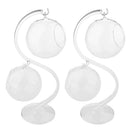 2Sets Hanging Glass Hydroponic Flowers Planter Vase Terrarium Container