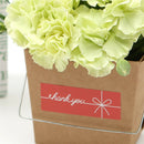 75pcs/set Thank You Red Label Stickers For Gift Cake Baking Sealing Hang Tag TO