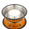 Stainless Steel Anti-skid Dog Cat Food Water Bowl Pet Feeding Tool Orange