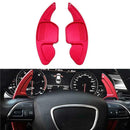 1Pair Shift Paddle Shifter Extension fit for Audi A3 A4L A5 A6 A7 A8 S5 Q5 Red