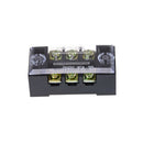 3Pcs TB-1503 3 Positions Dual Rows Covered Screw Terminal Block 600V 15A 3C