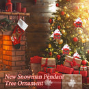 Creative Snowman Santa Claus Pendant Ultrasonic Non-Woven Tree Ornament (D) A