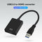 For HDTV Projector USB 3.0 to HDMI Converter Male to Female 1080P Video Adapter