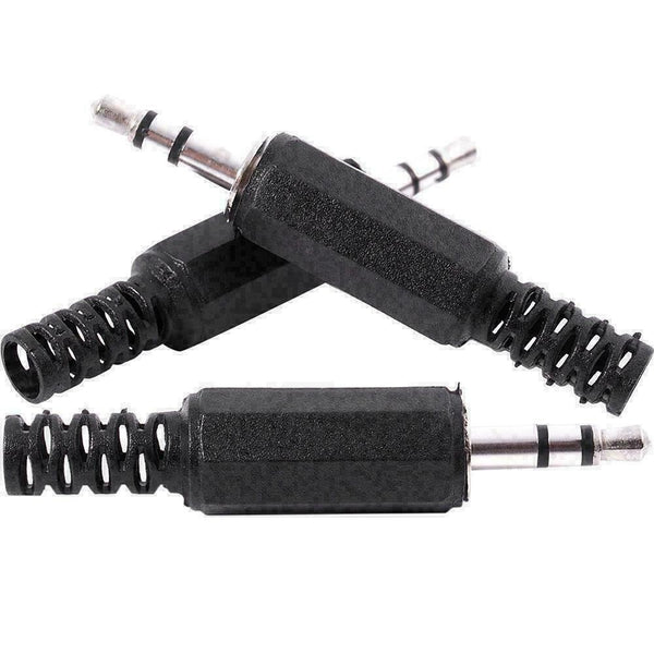10Pcs 3.5mm 1/8" Audio Male Jack Solder Adapter Stereo Headph Connector N6N C8G6