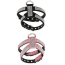 Pack of 2, No Pull Adjustable Dog Pet Bling Diamond Crystal Vest Harness