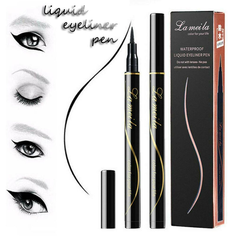 Waterproof Liquid Eye Liner Pen Pencil Black Eyeliner Makeup Cosmetic Tools J7