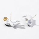 Cute Space Astronaut Star Ear Studs Earrings Drop Dangle Earrings Women Jewelry