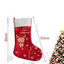 Christmas deer pattern stockings socks tree hanging home fireplace stove decor U