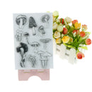 Mushroom Transparent Silicone Clear Stamps Seal for Scrapbooking Album Decor OZ