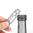 6 in 1 EDC Gadget Outdoor Equipment Camping Keychain Supplies Bottle Opener