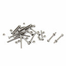 M2 x 20mm Long Hex Socket Knurled Cap Screws Bolts Nuts Set 20Pcs J3U7
