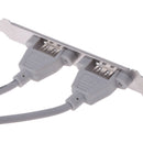 1Pc 2 Port USB2.0 Rear Panel Expansion Bracket to Motherboard USB HeaderAdapteOZ
