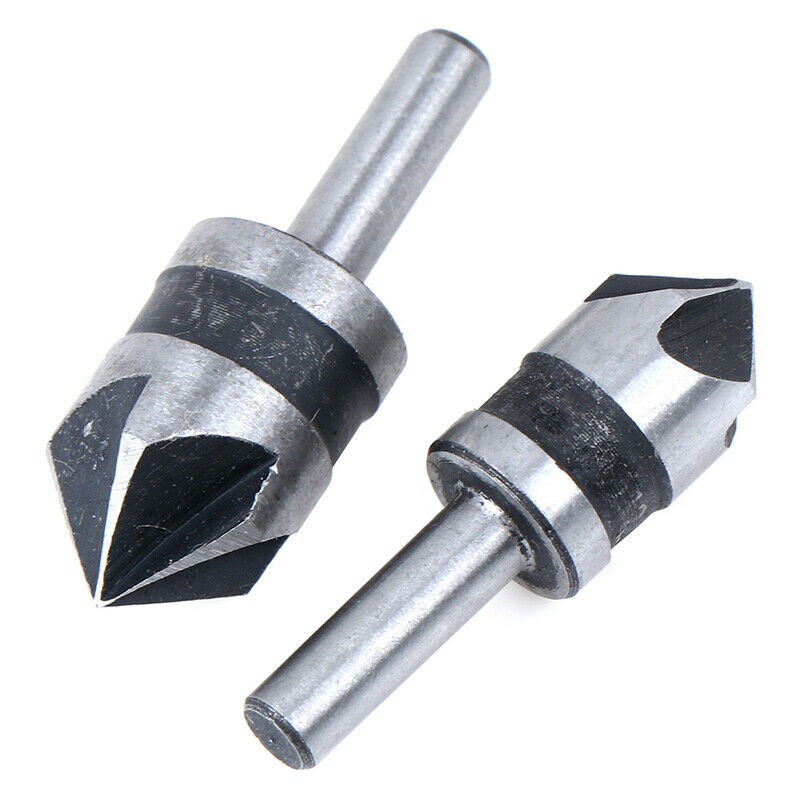 1/2"+5/8" HSS 6.35mm Hex Shank Chamfer Debur Countersink Drill Bit Set* TEUS