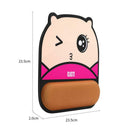 Comfort Wrist Mouse Pad Silicone Non-slip Computer Mouse Pad Cat Pattern Red