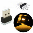 Car Interior Mini USB LED Light Neon Atmosphere Ambient Lamp AU Orange N8B8