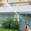 Garden Cleaning Water Gun with 2.5m Retractable Spring Hose Connector Set