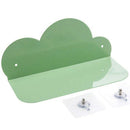 Iron Art Cloud Shape Wall Shelf Punching Hanger Storage Rack Living Room Be