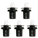 5pcs T5 B8.5D 12V Halogen Car Gauge Bulbs for Interior Dash Instrument Light