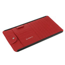 Auto Car Sun Visor 9 CD DVD Disk Card Case Storage Holder Pen Clip Bag Red