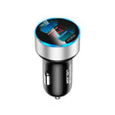 Dual USB Ports Car Charger 3A Fast Charging Adapter LED Socket Lighter Accessory