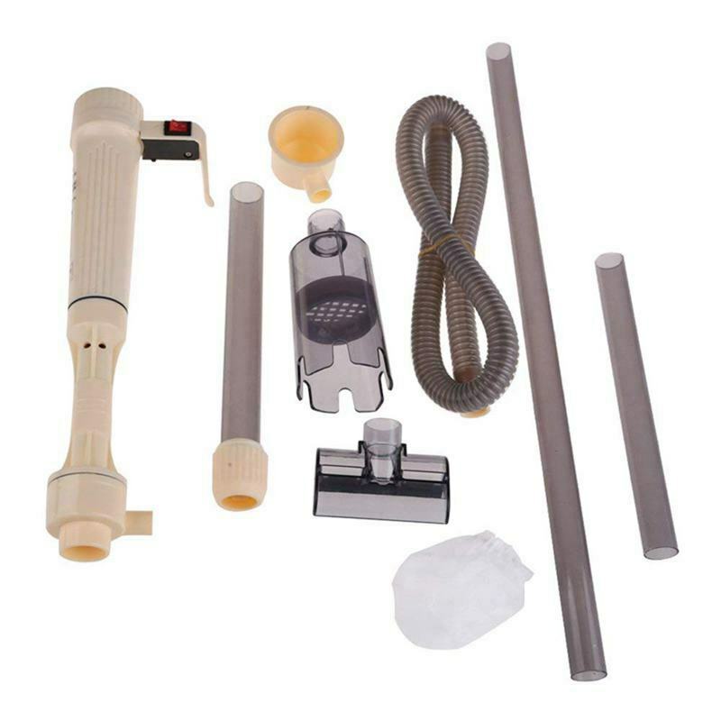 Jeneca Electric Aquarium Fish Tank Vacuum Syphon Siphon Gravel Cleaner Pump V2J8
