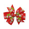 6Pcs Girl Christmas Holiday Gift Snowflake Ribbon Hair Bows Clip Girl HairpiN`US
