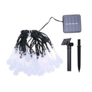 30 LED Solar Power Water Drop String Light Garden Patio Yard Landscape Lamp A