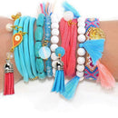 120Pcs Acrylic Keychains Blanks Tassels Keychain Pendant Bulk for DIY Key Chain