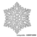 Christmas Snowflake Cutting Dies Stencils DIY Scrapbooking Stamp(6.8cm) A