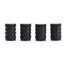 4pcs Wheel Tyre Tire Valve Stems Air Dust Cover Screw Caps Car Truck Bike Black
