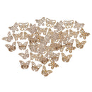 50pcs Butterflies MDF Wooden Crafts Embellishments DIY Scrapbook Wood Arts