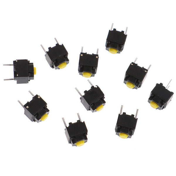 10pcs Mute Button 6*6*7.3mm Silent Switch Micro Mouse Button Switc Gw