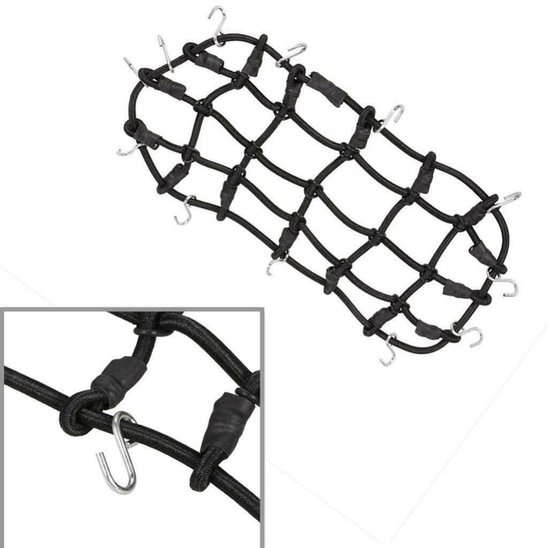 1:10 Elastic Rubber Luggage Net Black for Axial SCX10 Traxxas TRX4 RC Cars