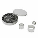 Cookie Cutter 24 Pcs/set Stainless Steel Fondant Cake Baking Mold Round Hea W4E7