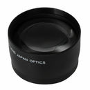 2.0X TELE High Definition Optical Glass Telephoto Lens For 58mm Lens Filter
