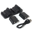 Dual Charging Station Dock Stand + 2 Battery For Xbox One Wireless Controll