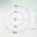 Template Thick DIY Patchwork Acrylic Measuring Tool Double Circle Sewing Ruler