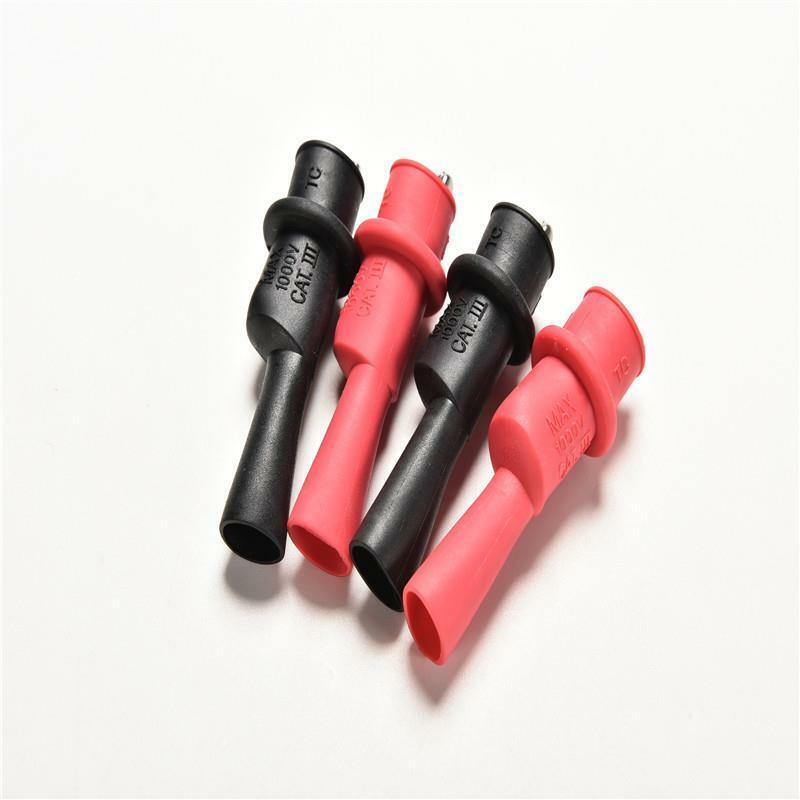 1 Pair Alligator Crocodile Test Clip Clamp For Fluke Multimeter Tester Probe  uW