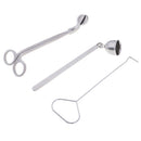 3pc Candle Extinguisher Tool Kit Candle Wick Trimmer & Dipper Candle Snuffer
