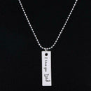 2pcs/Set Dad Child Love Alloy Pendant Necklace Keychain Jewelry Decor Gifts