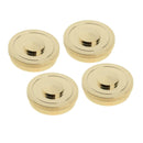 4Pcs Golden Saxophone Key Buttons Sax Key Inlays for Tenor Soprano Sax Accs