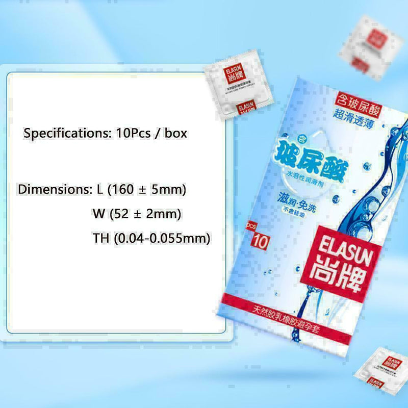 10pcs/Box Male Super Thin Condoms Delayed Condones Latex Condom Lubricantio G6Q7