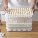 Refrigerator Dumpling Storage Box Stackable Food Organizer Plastic Con OYL