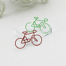 Bike Paper Clips Bicycle Metal Card File Clips Pack (Random Color) 50pcs J8I7