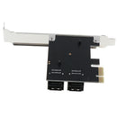 PCI-E to 4 Ports SATA 3.0 PCIE SATA 3.0 6Gbps Expansion Card PCI-E Adapter Black