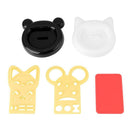 Cartoon Cat Bear Sushi Rice Ball Molds for DIY Bento Food Press Maker Mould