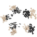 100pcs 6-12mm Solid Black Safety Eyes for Teddy Bear Soft Toys DIY Making