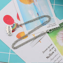 5X(Best Friends Necklace A Pair Enamel Puzzle Rainbow Cloud Pendant Neckla A3P7)